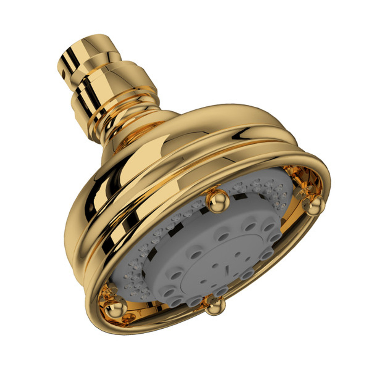 Rohl 1085/8IB 4-in 3-Function Showerhead, Italian Brass