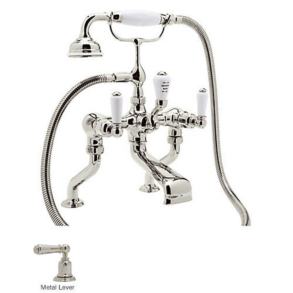 Rohl U.3500L/1-PN Deck Mount Exposed Tub Filler Faucet in Polished Nickel