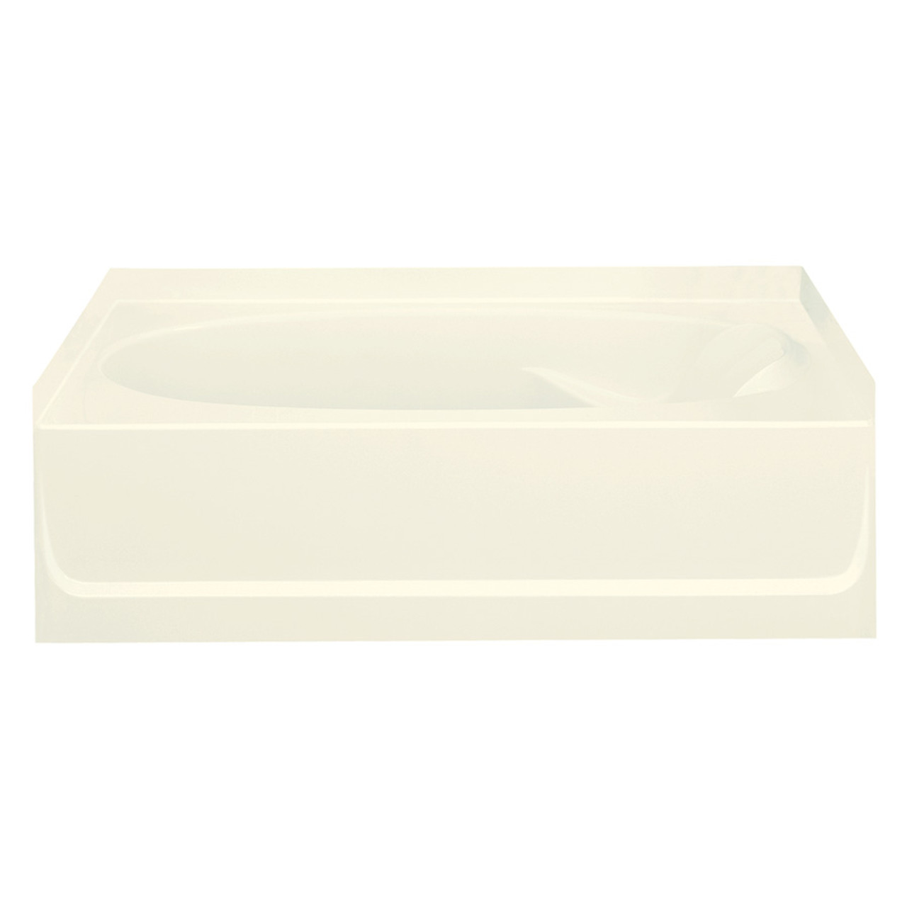 60-in L x 36-in W Oval In Rectangle Skirted Bathtub with Left-Hand Drain in Biscuit 60-in L x 36-in W Oval In Rectangle Skirted Bathtub with Left-Hand Drain in Biscuit