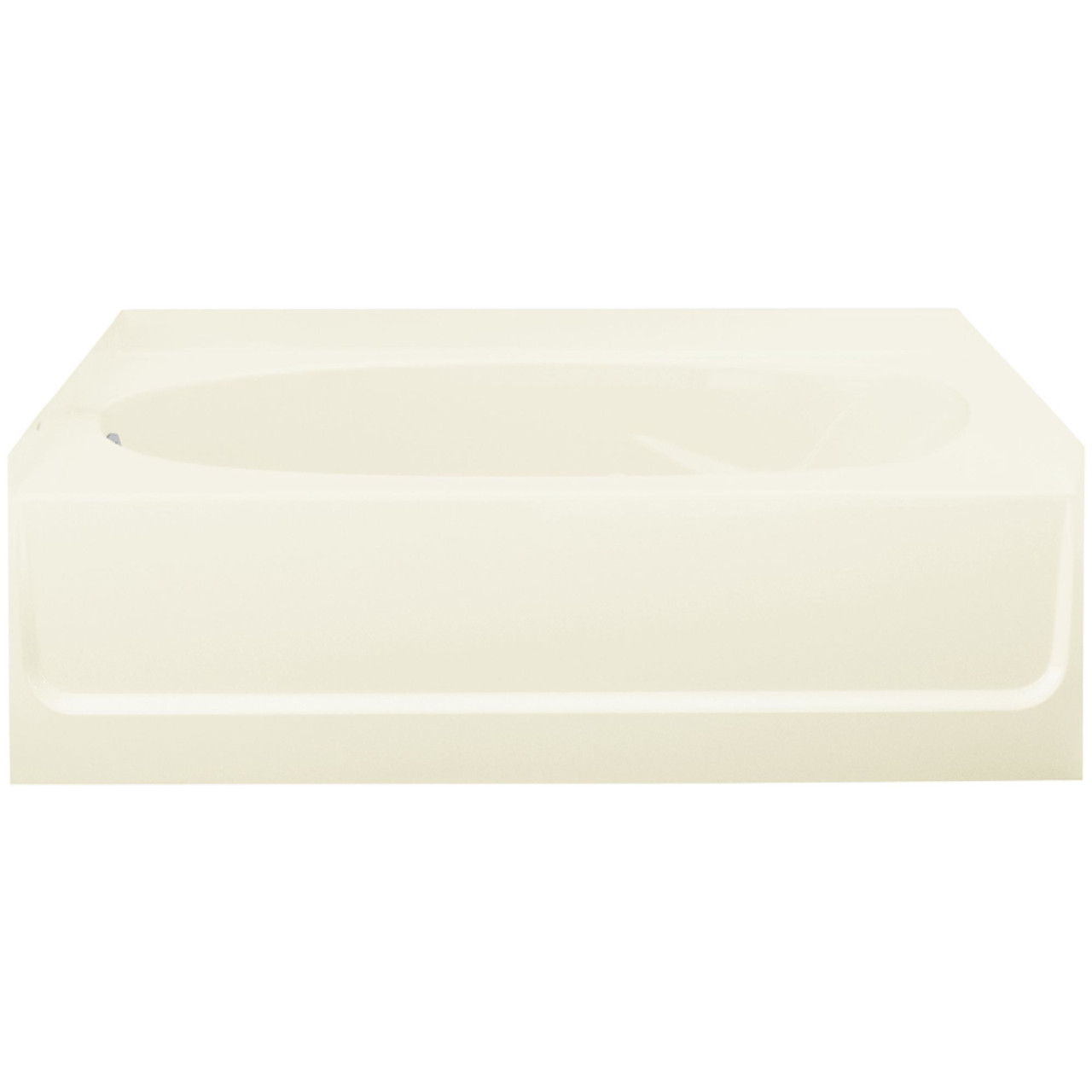 Sterling 71111110-LNR-96 60-in L x 42-in W Oval In Rectangle Skirted Bathtub with Left-Hand Drain in Biscuit Sterling 71111110-LNR-96 60-in L x 42-in W Oval In Rectangle Skirted Bathtub with Left-Hand Drain in Biscuit