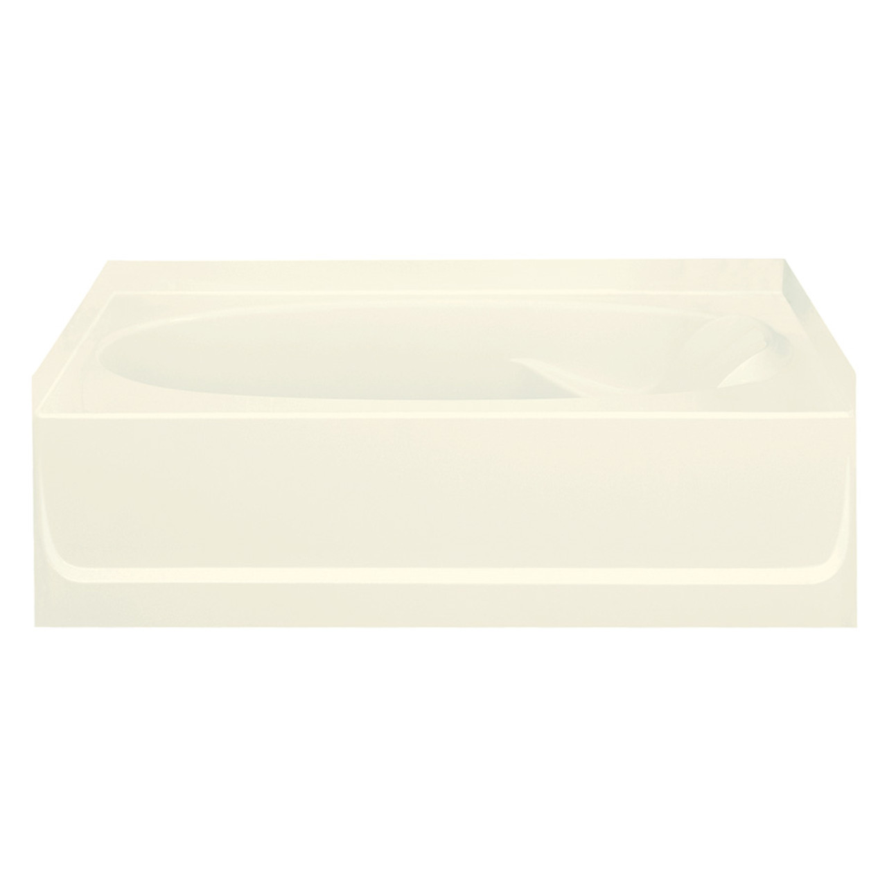 60-in L x 42-in W Oval In Rectangle Skirted Bathtub with Left-Hand Drain in Biscuit 60-in L x 42-in W Oval In Rectangle Skirted Bathtub with Left-Hand Drain in Biscuit
