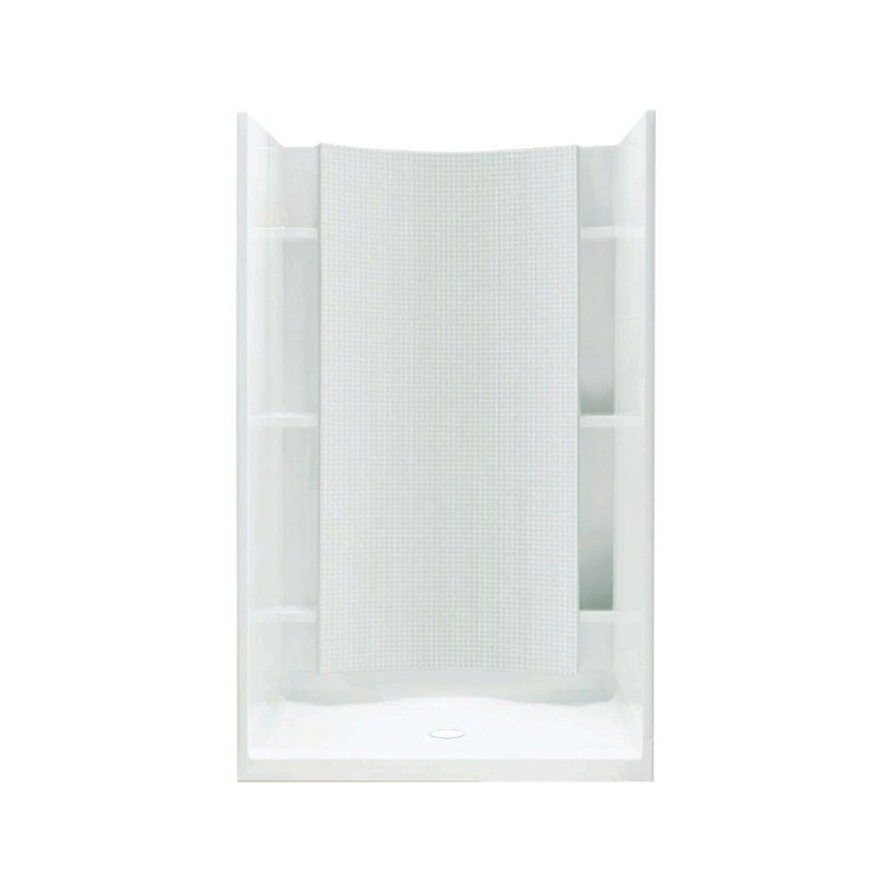 36-in W x 77-in H Shower Kit with Age-in-Place Backers in White 36-in W x 77-in H Shower Kit with Age-in-Place Backers in White