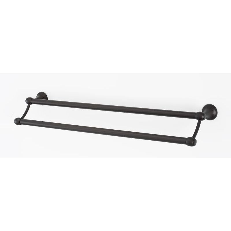 Alno Royale A6625-24-CHBRZ Double Towel Bar Transitional in Chocolate Bronze