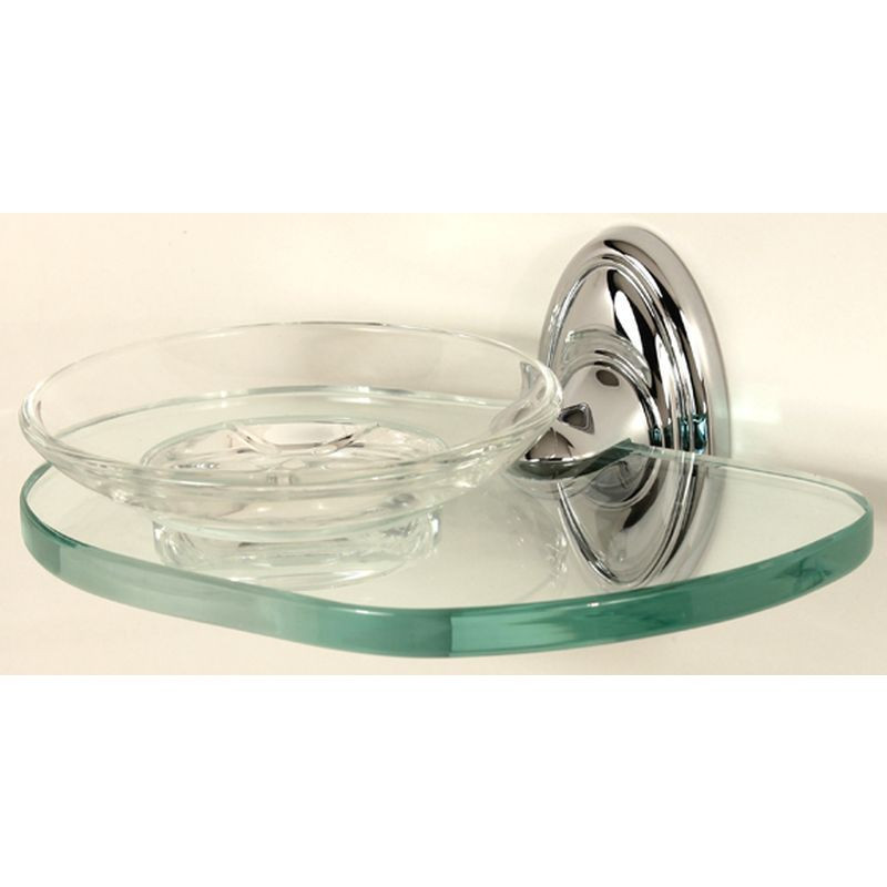 Soap Dish Traditional 6-5/8-in in Polished Chrome