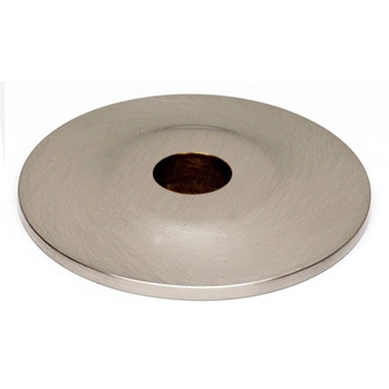 Knob Backplate Traditional 3/4-in in Satin Nickel