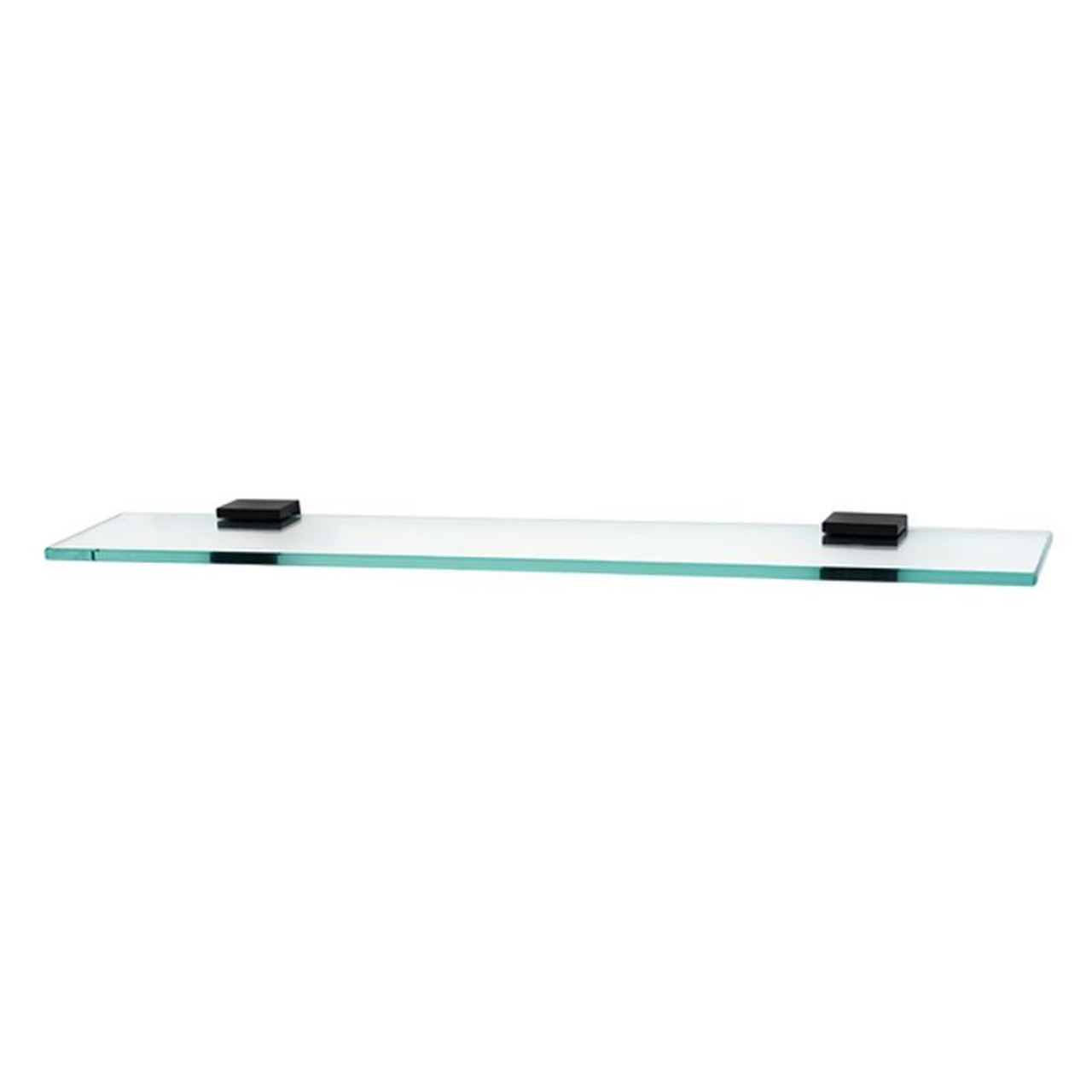 Alno Contemporary II A8455-18-BRZ 18-in Glass Shelf with Brackets Modern in Bronze
