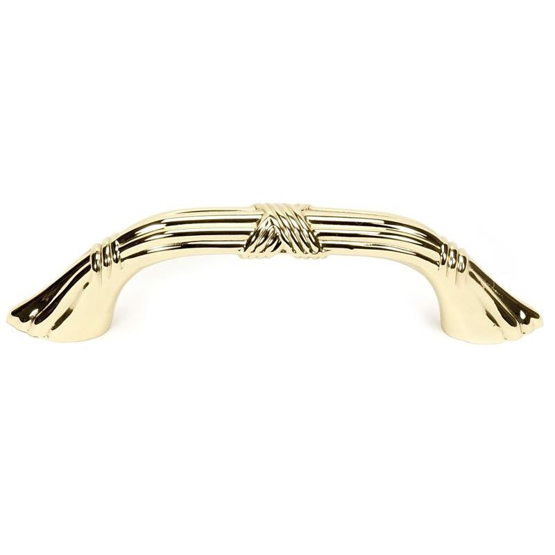 Alno Ribbon & Reed A881-3-PB Pull Traditional in Polished Brass