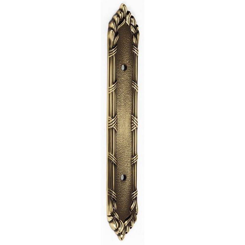 Alno Ribbon & Reed A887-35-PA Backplate Traditional in Polished Antique