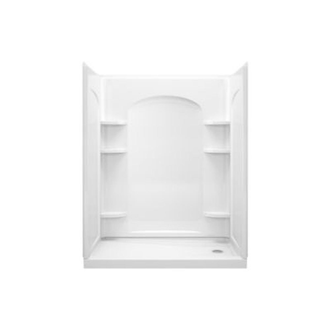 72.5-in x 32-in x 60-in Vikrell Wall and Floor 4-Piece Alcove Shower Kit in White 72.5-in x 32-in x 60-in Vikrell Wall and Floor 4-Piece Alcove Shower Kit in White