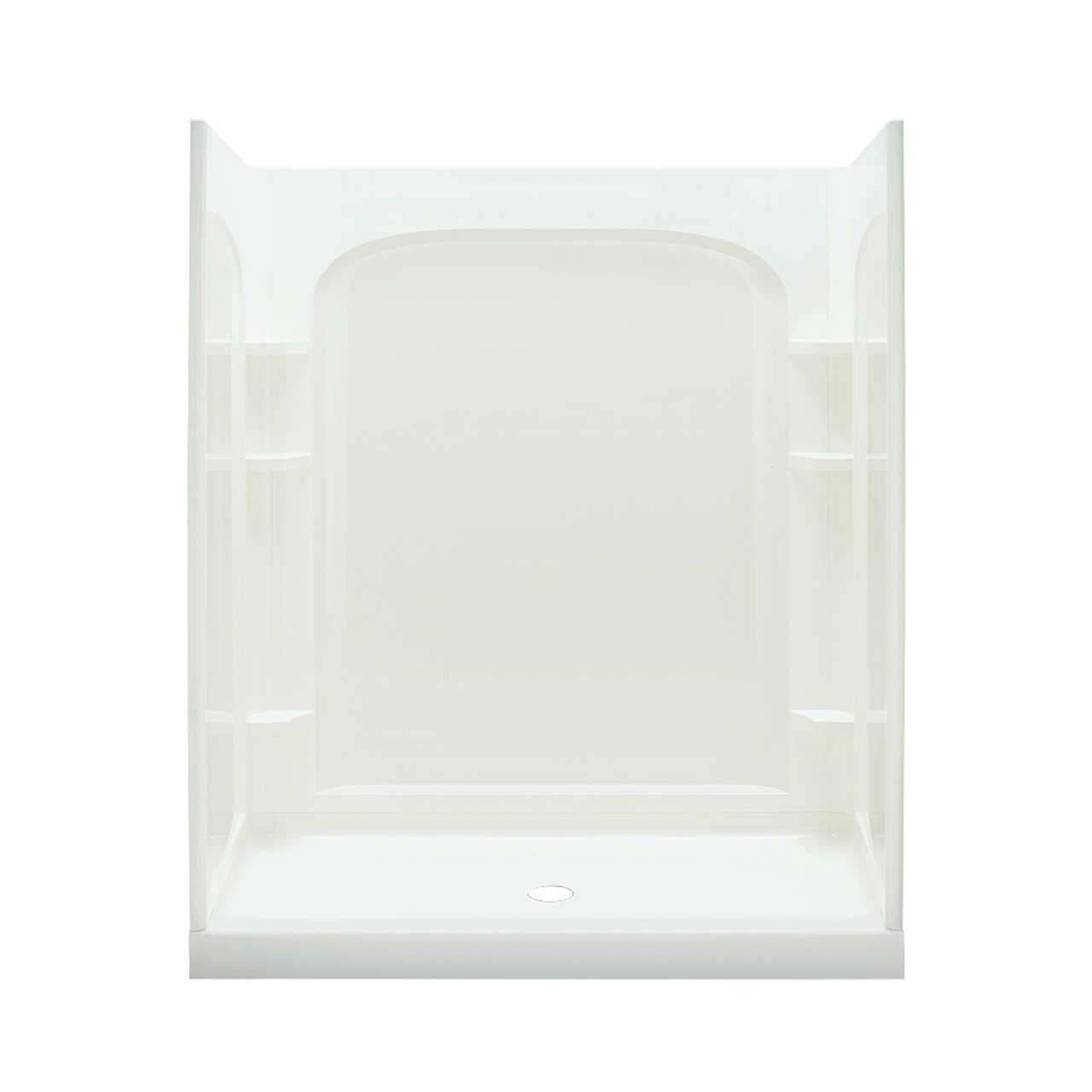 75.75-in x 34-in x 60-in Vikrell Wall and Floor 4-Piece Alcove Shower Kit in White 75.75-in x 34-in x 60-in Vikrell Wall and Floor 4-Piece Alcove Shower Kit in White