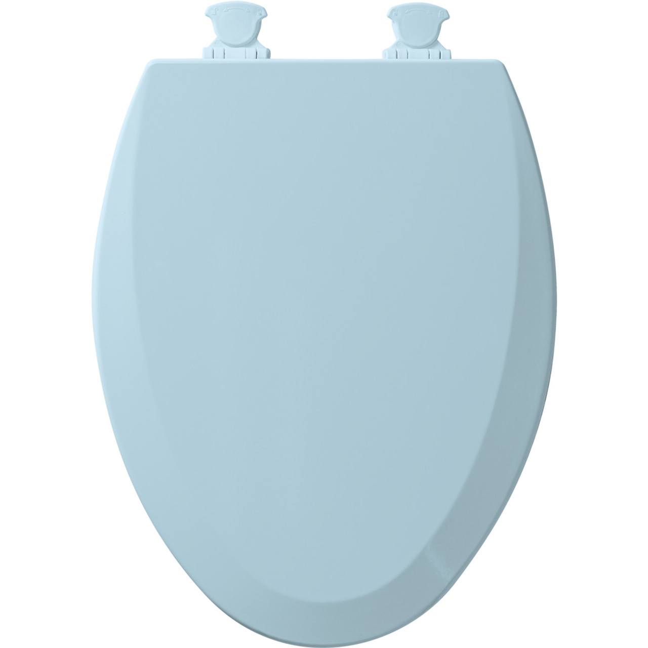 Wood Elongated Toilet Seat in Dresden Blue Wood Elongated Toilet Seat in Dresden Blue