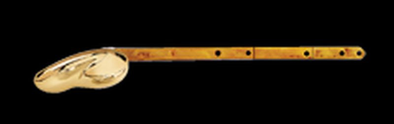 Stylized Finish Handle in Polished Brass