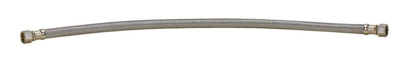 Braided Stainless Steel 12-in Faucet Connector with 3/8-in Female Compression Thread x 3/8-in Female Compression Thread