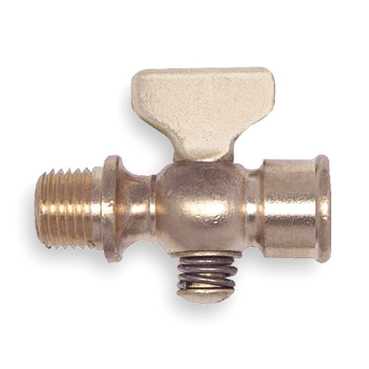 1/4-in Brass Air Cock, Spring Bottom Type, MNPT x FNPT Connection Type 1/4-in Brass Air Cock, Spring Bottom Type, MNPT x FNPT Connection Type