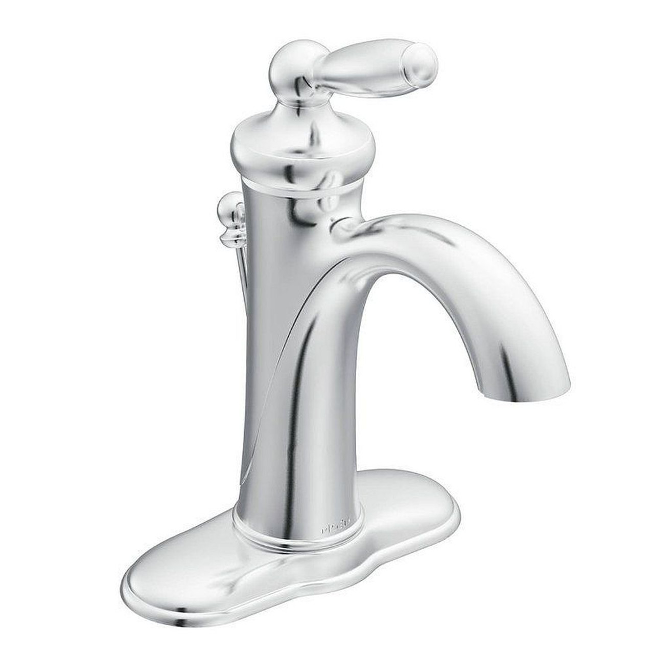 Moen 6600 Single Handle Single Hole Bathroom Faucet in Chrome
