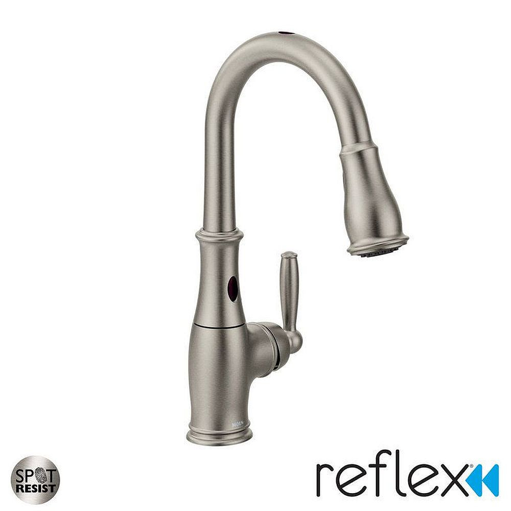Moen 7185ESRS Single Handle Pulldown Kitchen Faucet in Spot Resist Stainless