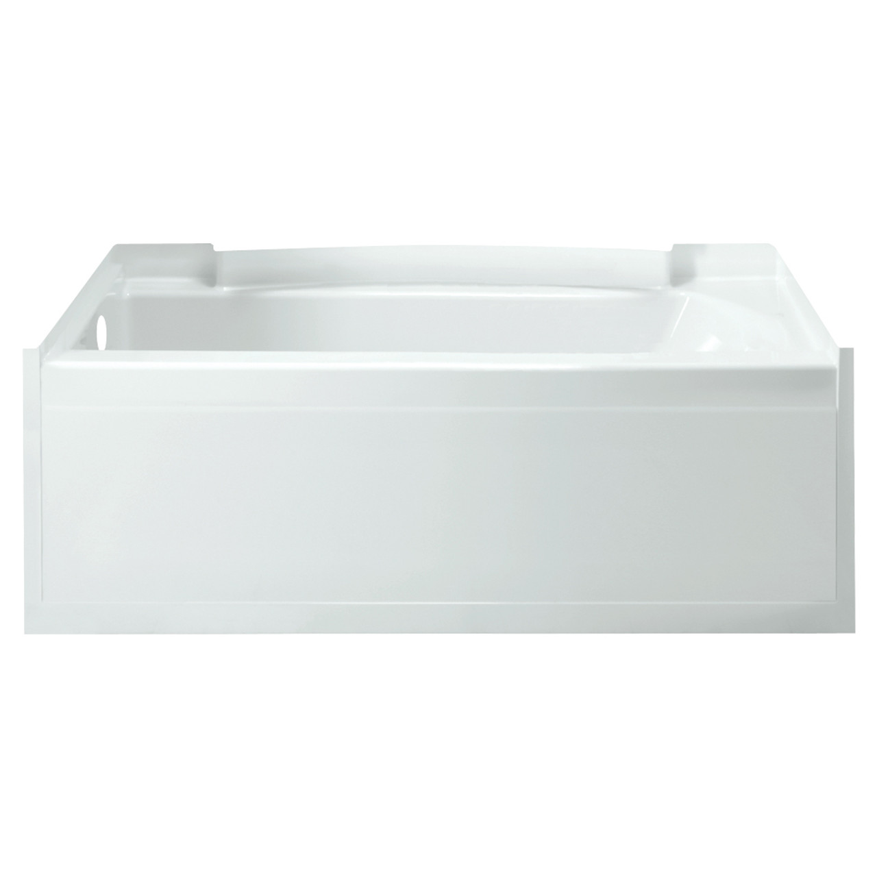 21-in x 32-in x 60.25-in Vikrell Rectangular Skirted Bathtub with Left-Hand Drain in White 21-in x 32-in x 60.25-in Vikrell Rectangular Skirted Bathtub with Left-Hand Drain in White