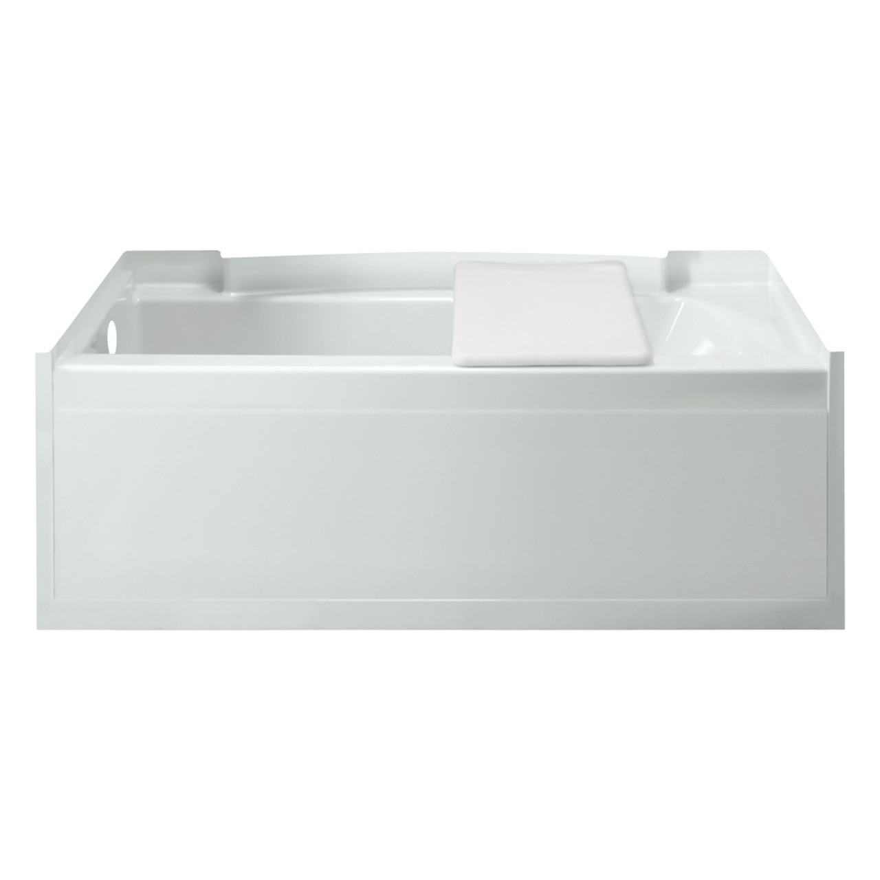 Vikrell 15-in x 33.25-in x 60-in Rectangular Alcove Bathtub with Left-Hand Drain in White Vikrell 15-in x 33.25-in x 60-in Rectangular Alcove Bathtub with Left-Hand Drain in White