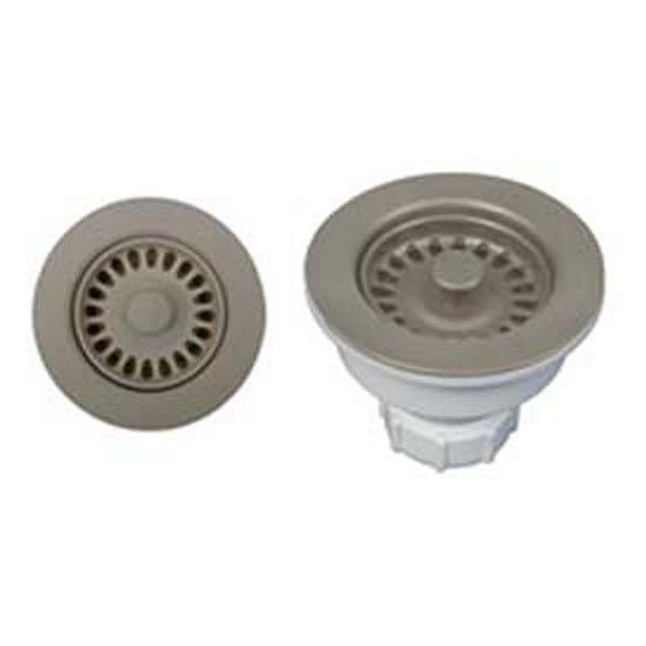 4-1/2-in Diameter Fixed Post Sink Strainer in Truffle