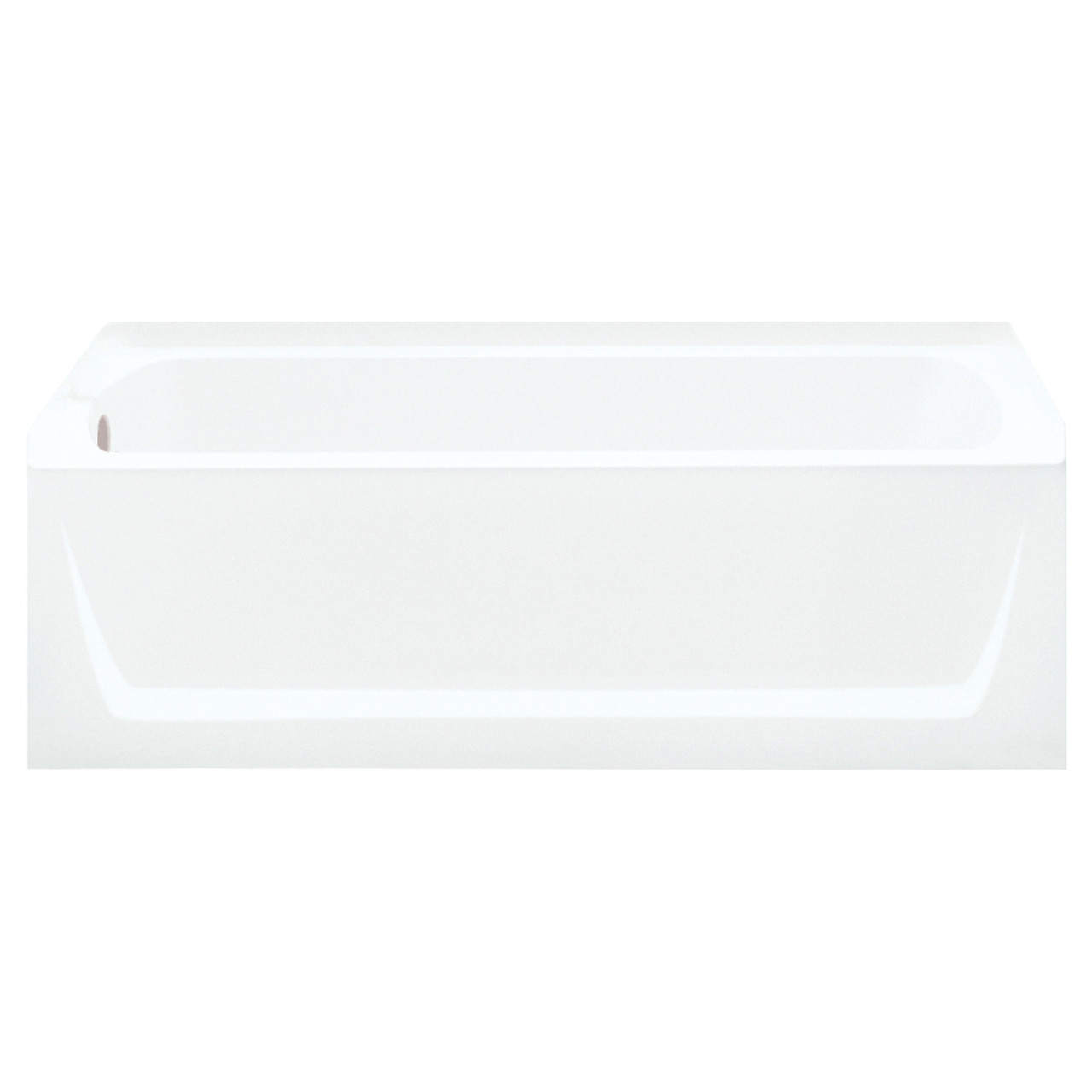 20-in x 32-in x 60.25-in Vikrell Rectangular Skirted Bathtub with Left-Hand Drain in White 20-in x 32-in x 60.25-in Vikrell Rectangular Skirted Bathtub with Left-Hand Drain in White