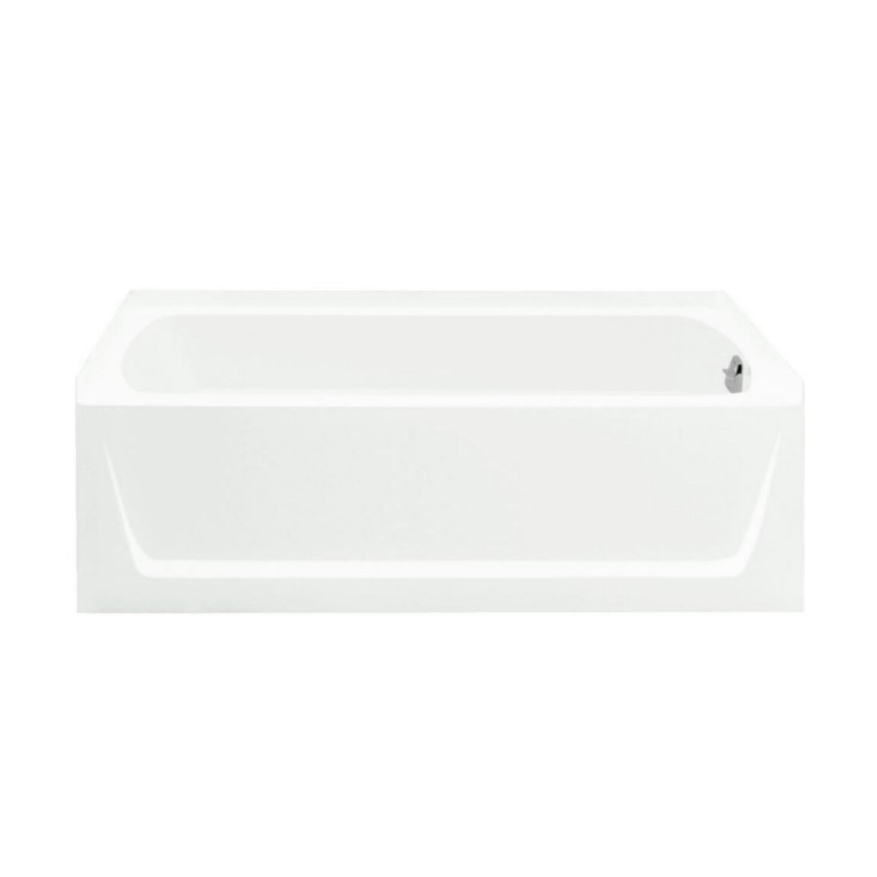 28.38-in x 60-in x 30-in Vikrell Rectangular Skirted Bathtub with Right-Hand Drain and Wall Surround in White 28.38-in x 60-in x 30-in Vikrell Rectangular Skirted Bathtub with Right-Hand Drain and Wall Surround in White