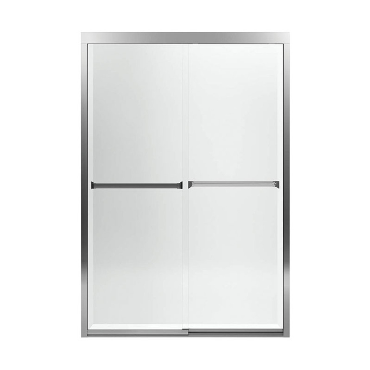 42.62-in to 47.62-in W x 69.68-in H Sliding Shower Door in Silver with Clear Glass 42.62-in to 47.62-in W x 69.68-in H Sliding Shower Door in Silver with Clear Glass
