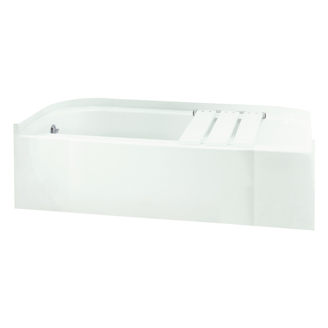 Sterling 71141114-LNR-0 60-in L x 30-in W Rectangular Skirted Bathtub with Left-Hand Drain in White Sterling 71141114-LNR-0 60-in L x 30-in W Rectangular Skirted Bathtub with Left-Hand Drain in White