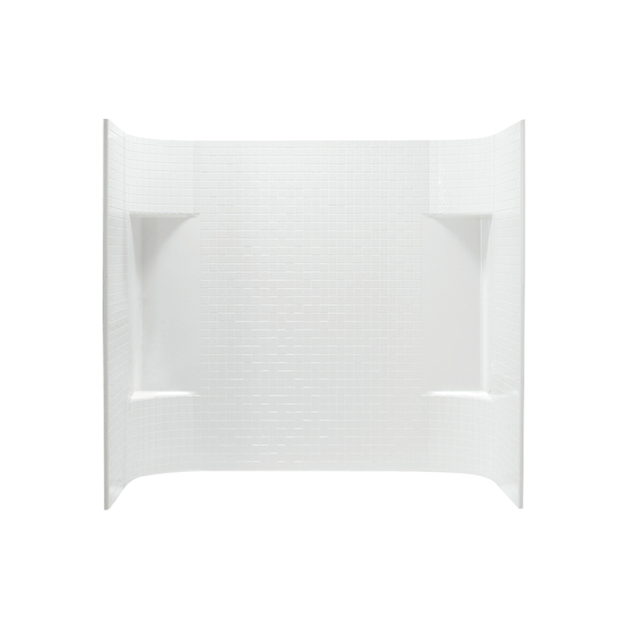 56.25-in x 60-in x 31.25-in Vikrell Shower Wall Surround Side and Back Panels in White 56.25-in x 60-in x 31.25-in Vikrell Shower Wall Surround Side and Back Panels in White