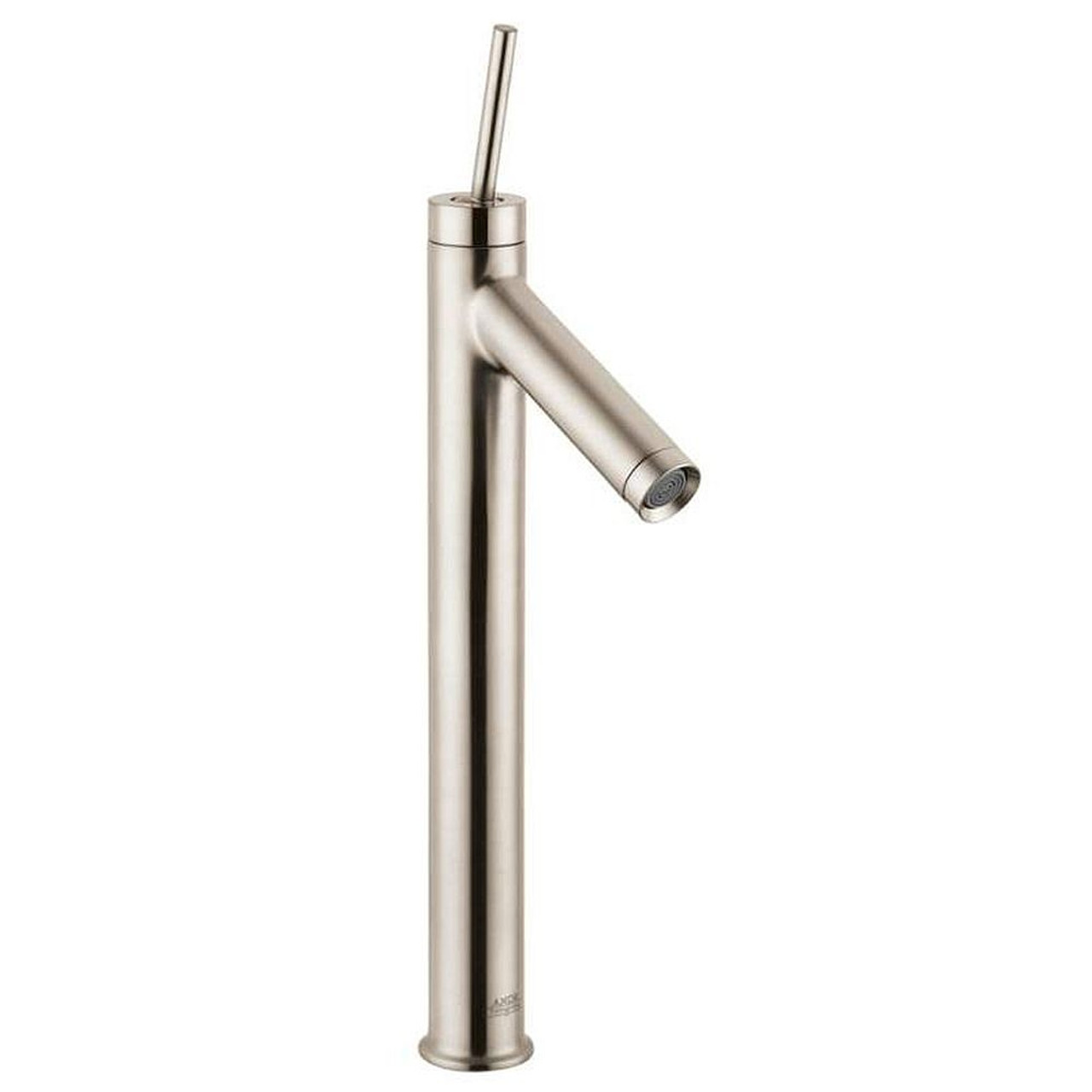 Bathroom Faucet Vessel Faucet with Lever Handle, QuickClean and EcoRight Technology - Less Metal Pop-Up Drain Assembly in Brushed Nickel