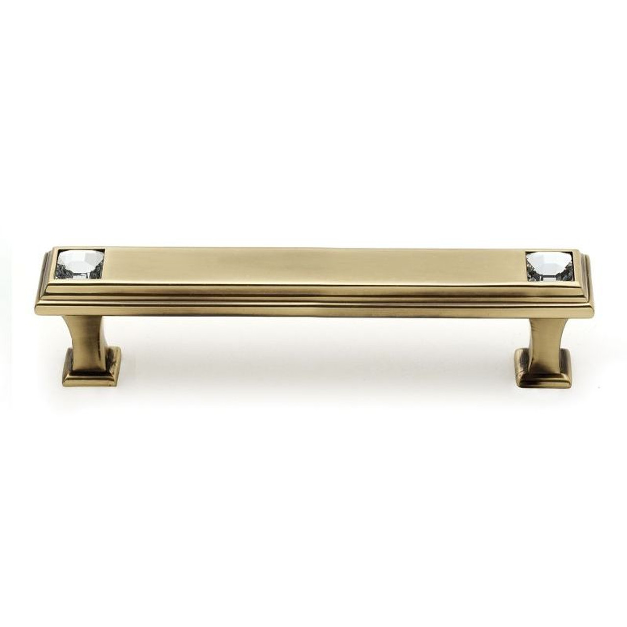Alno Crystal C213-4-PA Pull Traditional in Polished Antique