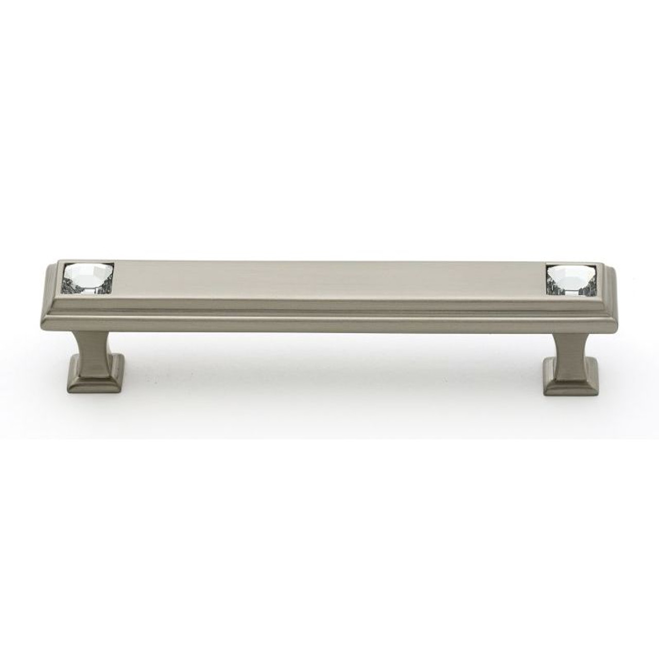 Alno Crystal C213-4-SN Pull Traditional in Satin Nickel