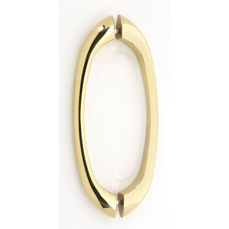 Back-to-Back Pull Modern in Polished Brass