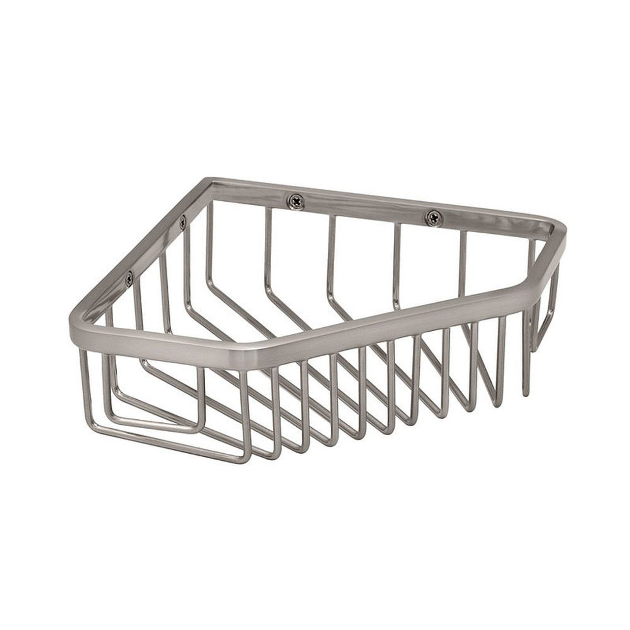 Corner Shower Basket in Satin Nickel Corner Shower Basket in Satin Nickel