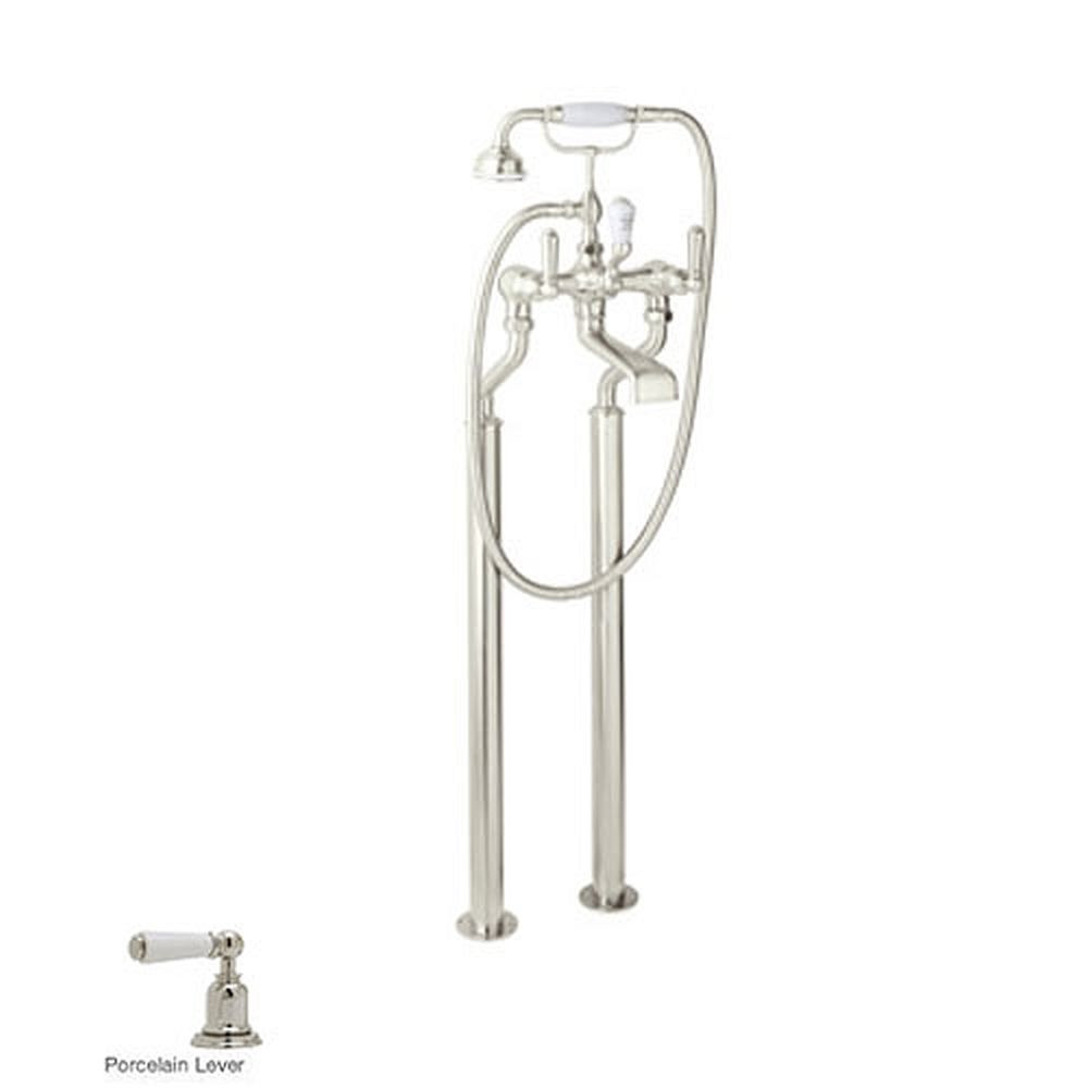 Rohl U.3520L/1-PN Floor Mount Tub Filler Faucet in Polished Nickel