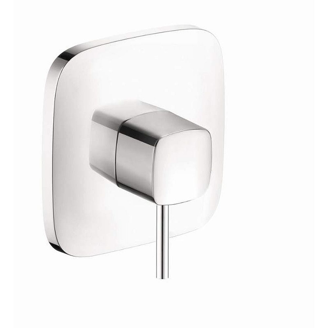 Hansgrohe 15407401 PuraVida Pressure Balanced Valve Trim with Integrated Volume Control - Less Valve in White/Chrome