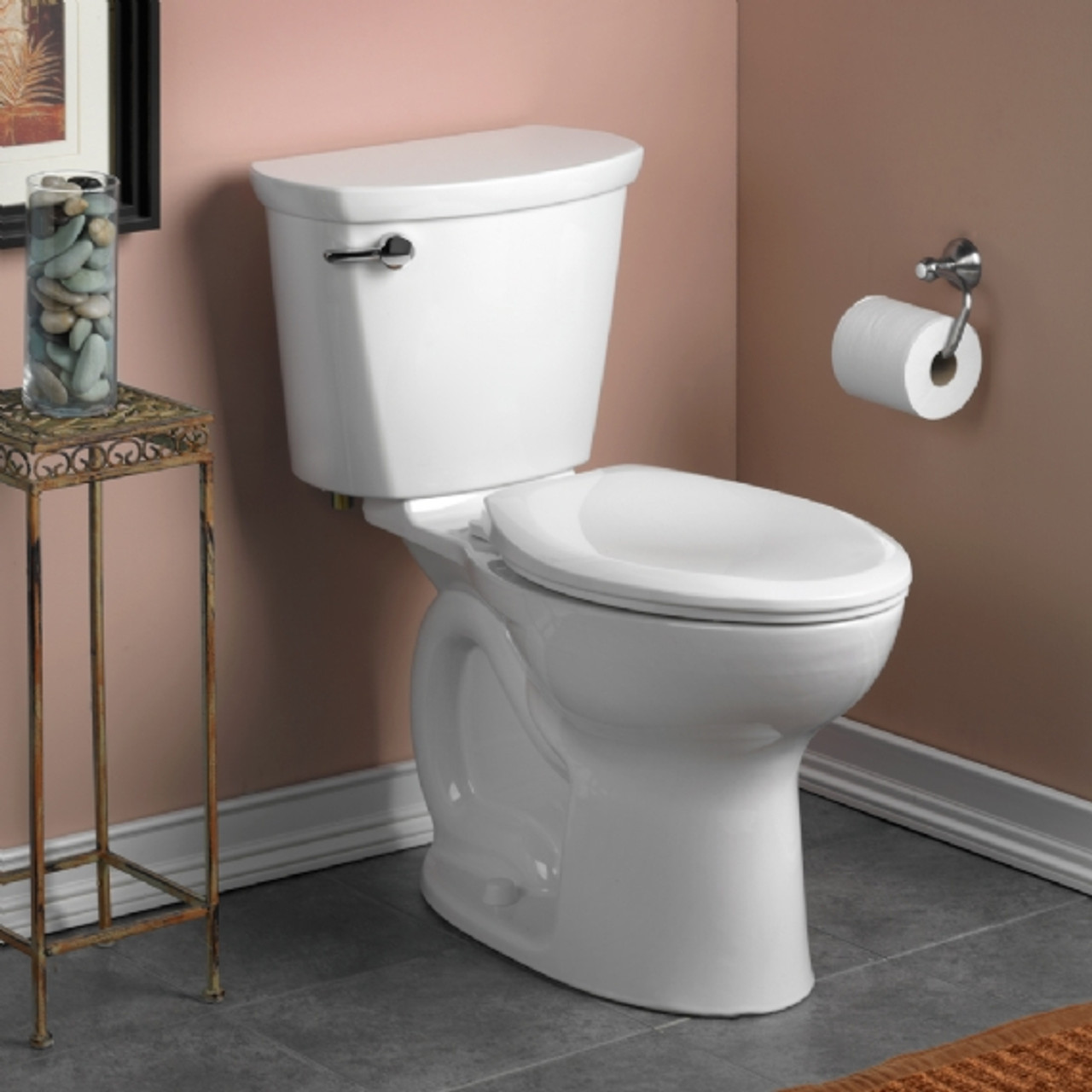 American Standard 215AA.104.021 Right-Height Two-Piece 1.28 GPF Elongated Toilet with 12-in Rough-In