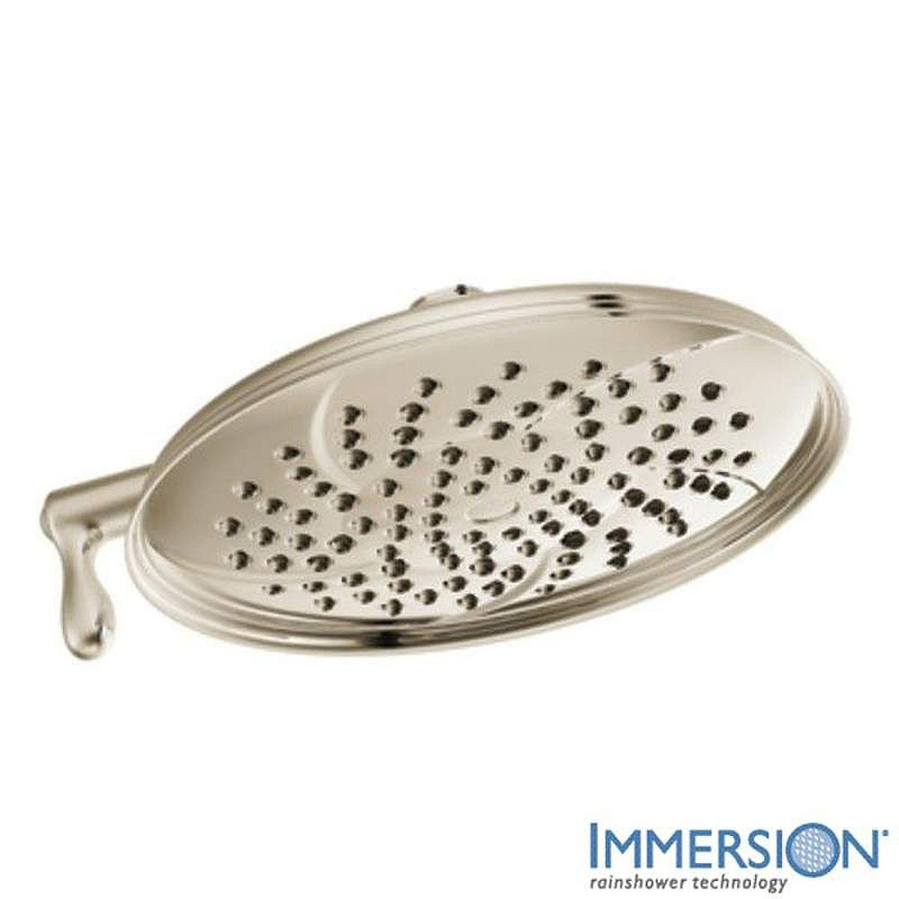 9 3/16in Multi Function Rainshower Shower Head in Nickel