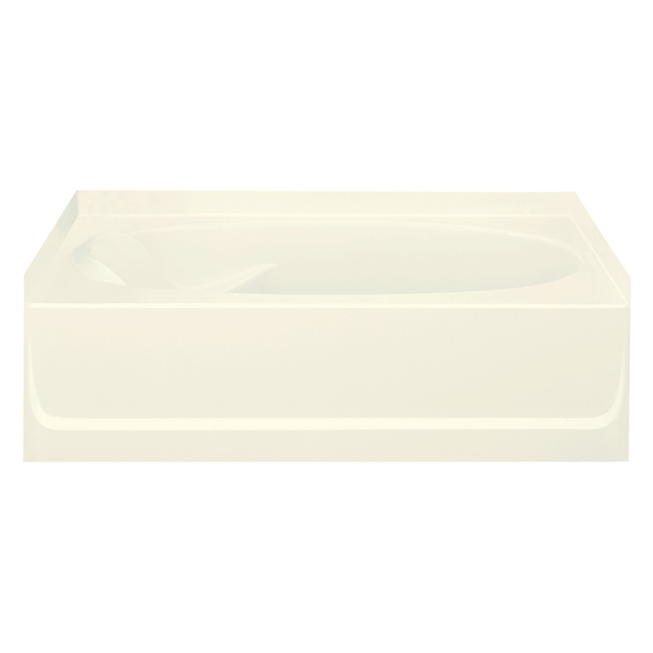 60-in L x 42-in W Oval In Rectangle Skirted Bathtub with Right-Hand Drain in Biscuit 60-in L x 42-in W Oval In Rectangle Skirted Bathtub with Right-Hand Drain in Biscuit