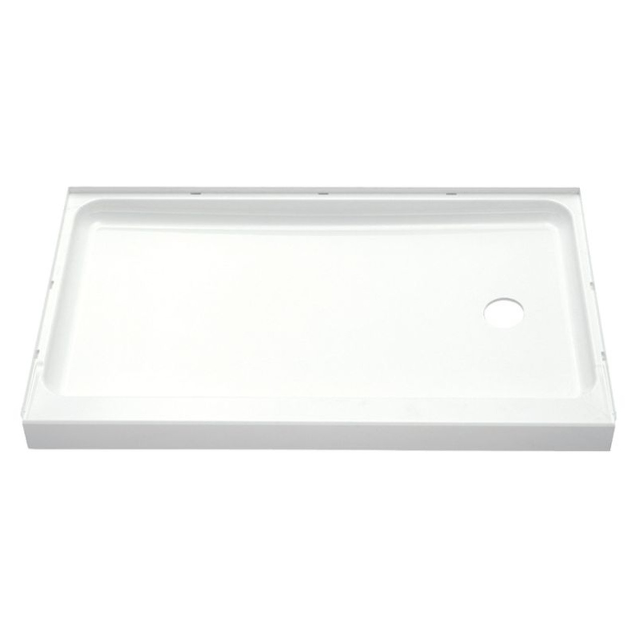 Shower Base 30-in L x 60-in W with Right-Hand Drain in White Shower Base 30-in L x 60-in W with Right-Hand Drain in White