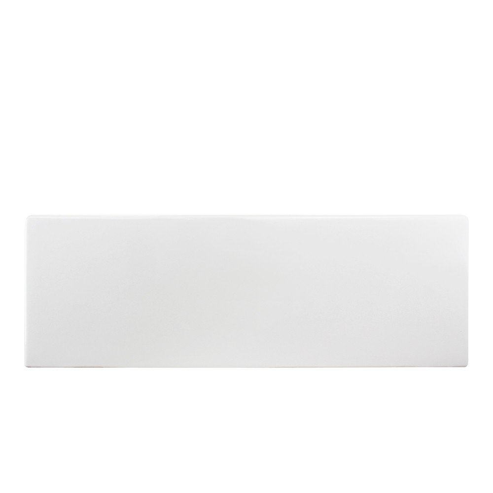 30-in x 20-in x 10-in Super Single Bowl with Reversible (French/Plain) Front, Farmhouse Fireclay Kitchen Sink, Undermount Installation, in White