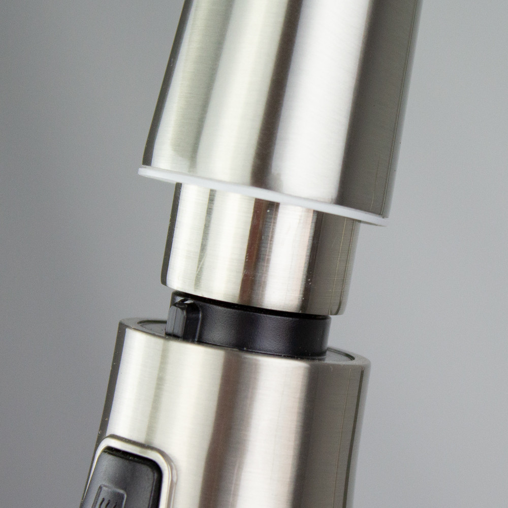 Pull Out Kitchen Faucet with Single Handle, Luxe Stainless/Black