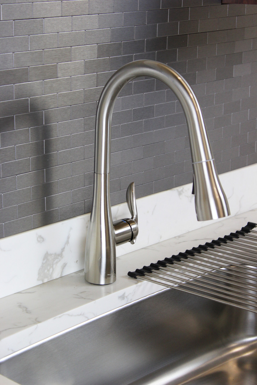 Transolid T3540-LS Pull Down Kitchen Faucet with Single Handle, Luxe Stainless