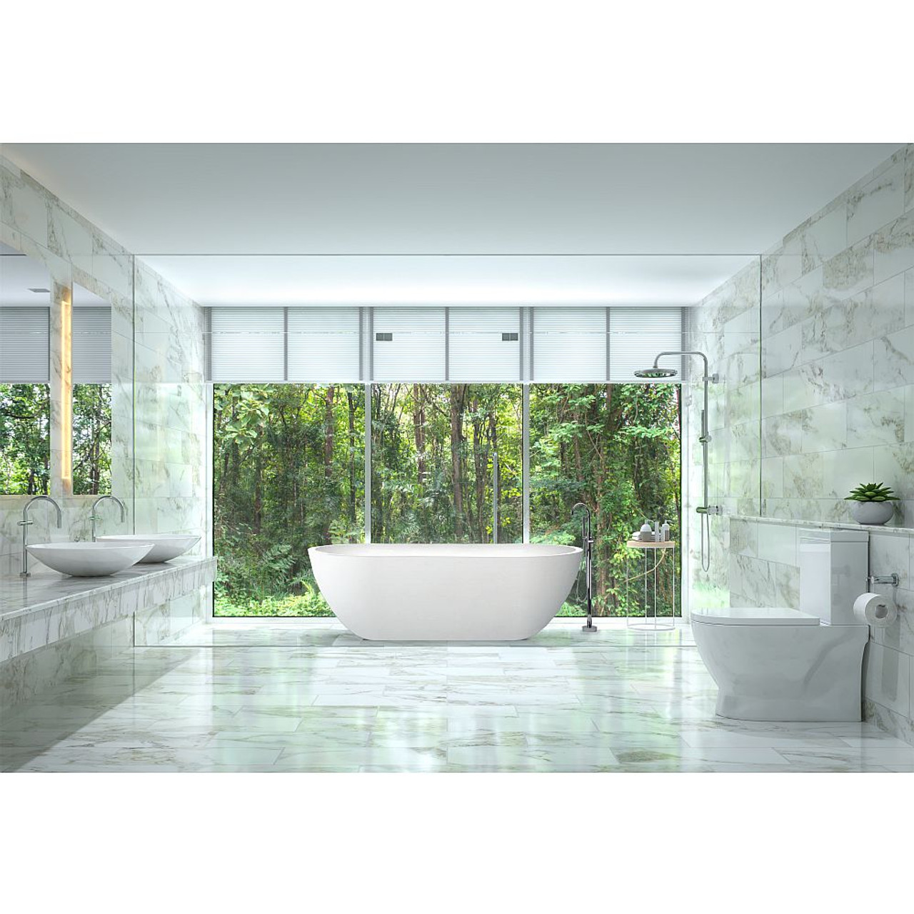 Transolid T4200-BN Free Standing Tub Filler With Hand Shower, Brushed Nickel