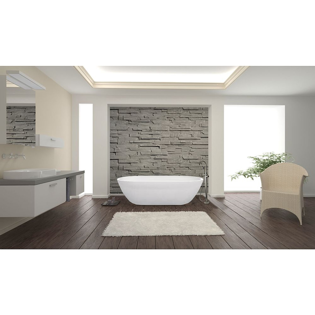 Transolid T4200-BN Free Standing Tub Filler With Hand Shower, Brushed Nickel