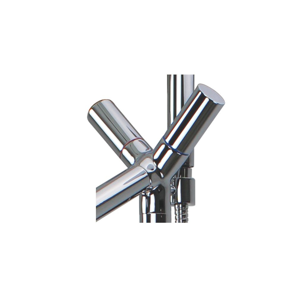 Free Standing Tub Filler With Hand Shower, Polished Chrome