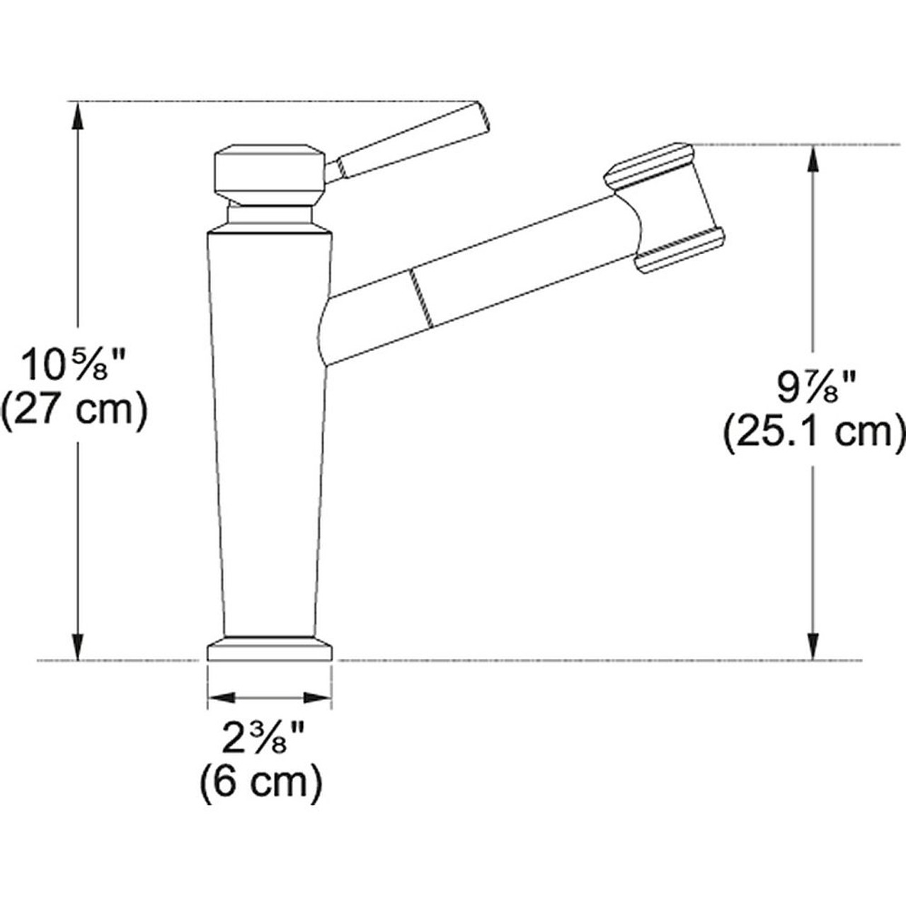 Absinthe Pull Out Kitchen Faucet in Satin Nickel Absinthe Pull Out Kitchen Faucet in Satin Nickel