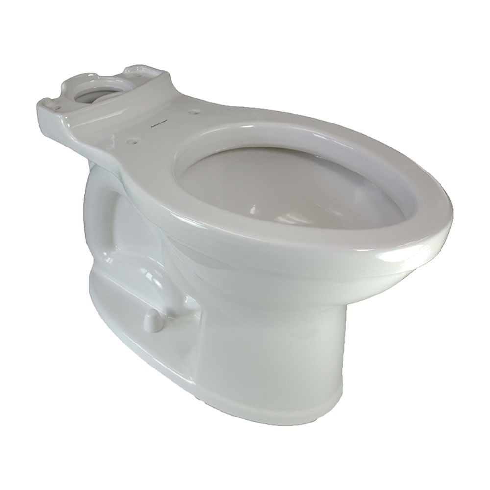 Right Height Elongated Toilet Bowl Only, in White