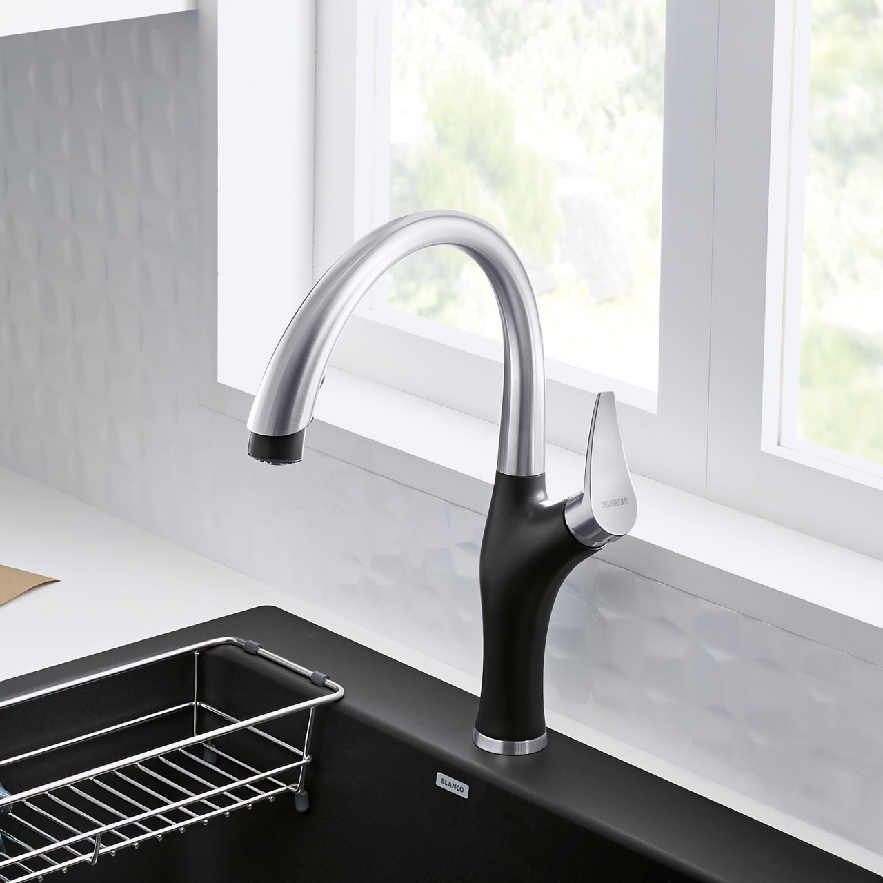 Kitchen Faucet With Pull-Down Spray 1.5 gpm in Anthracite/Stainless