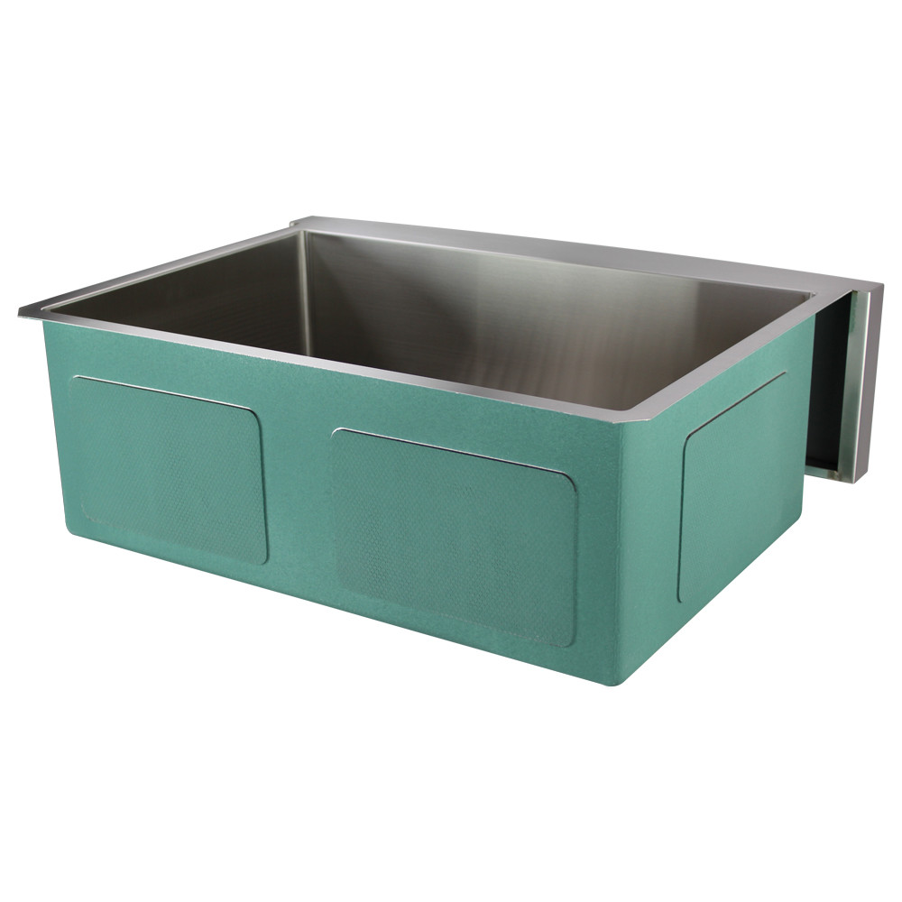 29.5-in x 22-in x 10-in 16 Gauge Super Single Bowl, Farmhouse Stainless Steel Kitchenl Sink, Undermount Installation