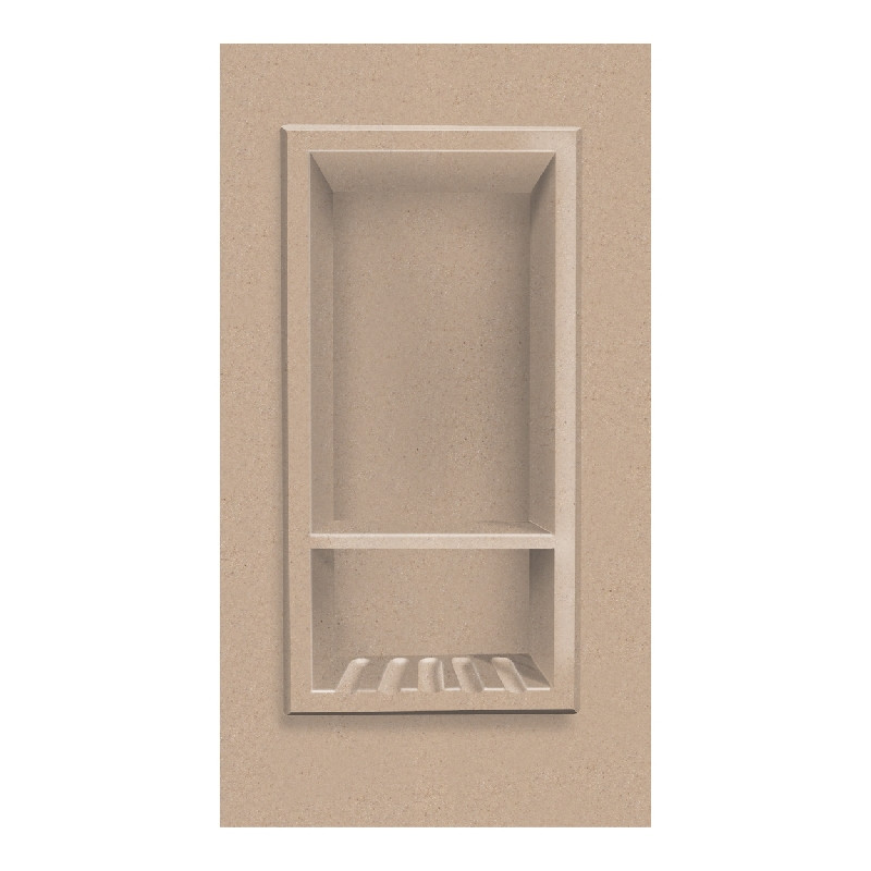 7-1/2-in x 15-in Recessed Shampoo Caddy in Sand Castle